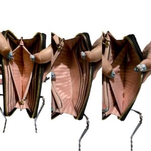 The Victoria Large Zipped Wallet Black